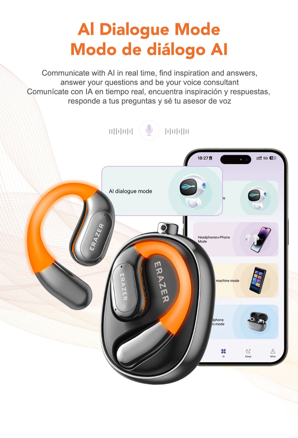 Lenovo Erazer XF31  Bluetooth 5.4 AI Translation Earphones