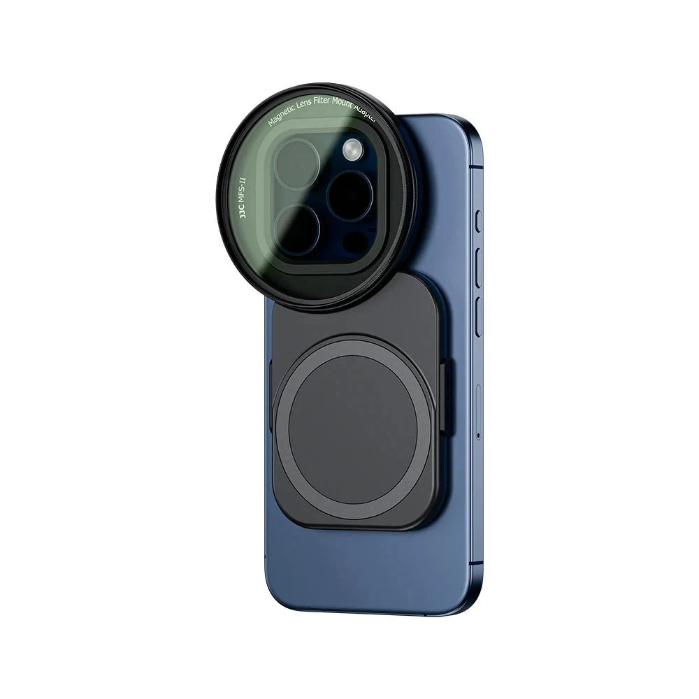 JJC 67mm Magnetic Lens Filter Adapter with Dual-sided MagSafe Cold Shoe for iPhone
