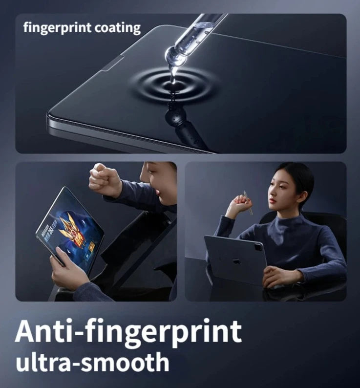 Anti-Fingerprint Dust-Free Tempered Glass Screen Protector for iPad Air (2024)