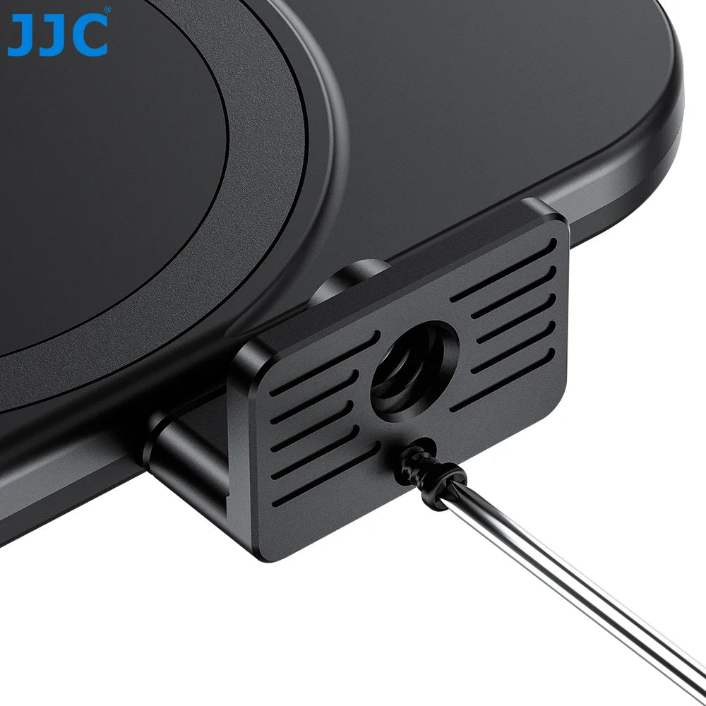 JJC 67mm Magnetic Lens Filter Adapter with Dual-sided MagSafe Cold Shoe for iPhone