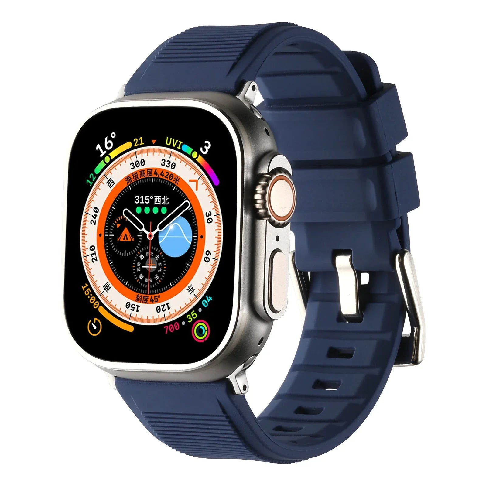 Durable Silicone Replacement Strap for Apple Watch