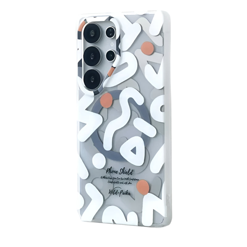 Fashion Graffiti Matte Magnetic Case for Samsung Galaxy S25 Series