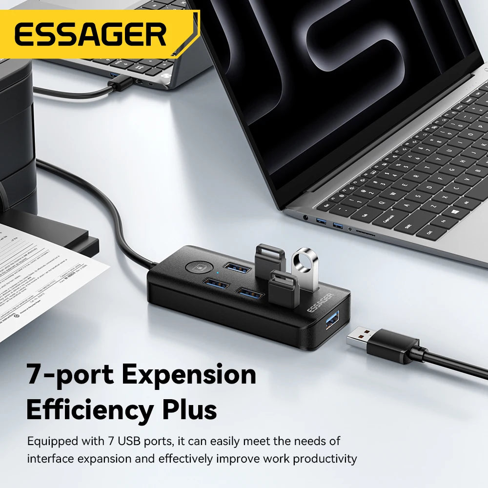 Essager 7-Port USB 3.0 Hub
