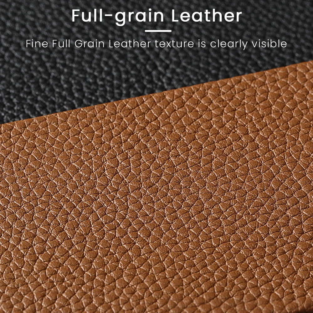 Luxury Genuine Cowhide Leather Phone Case for iPhone 14 Series