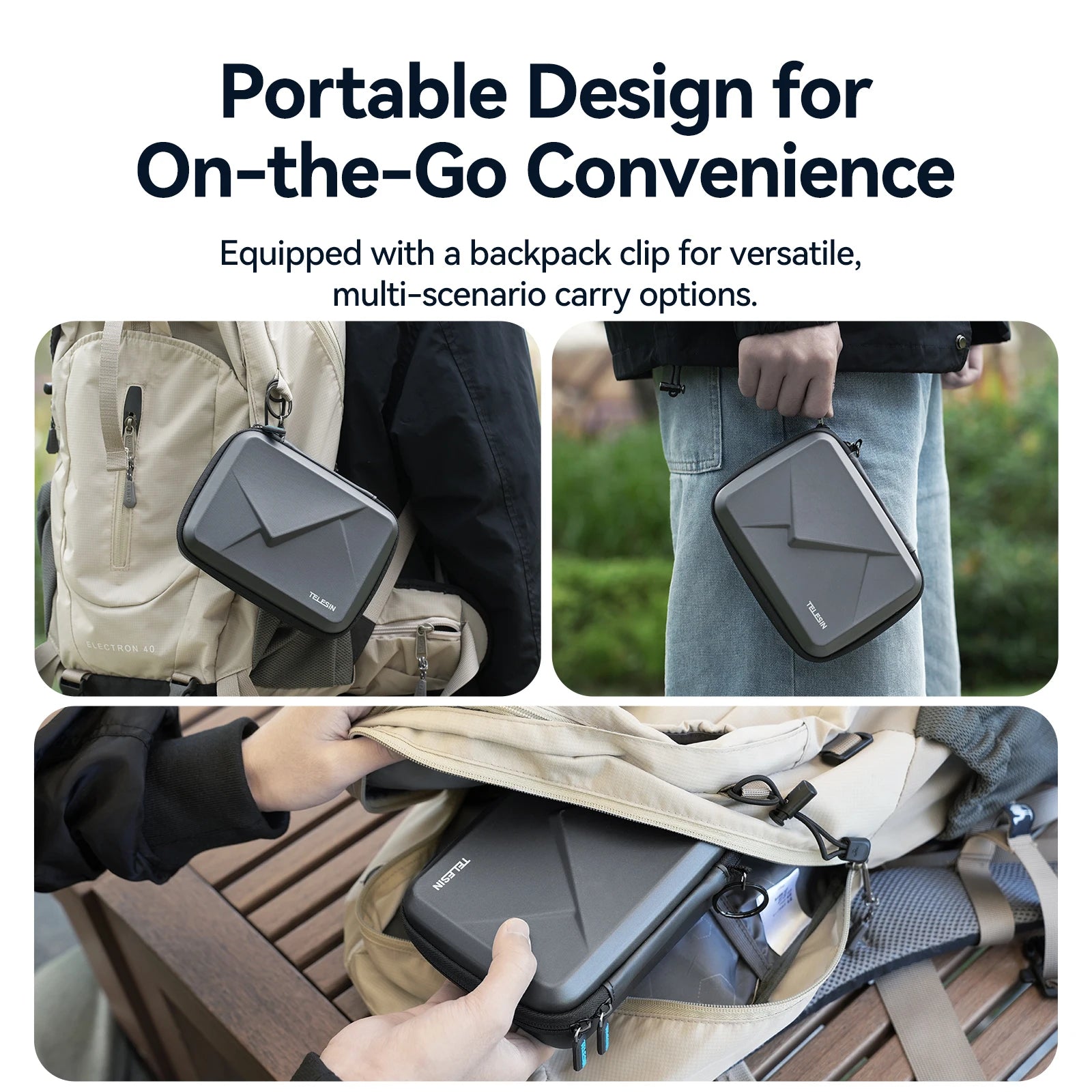 TELESIN Waterproof Carrying Bag for DJI Osmo Action 5 Pro