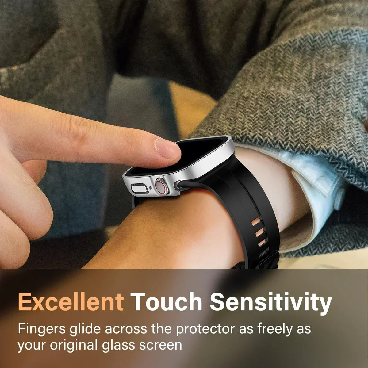 Durable Full-Coverage Metal Case for Apple Watch