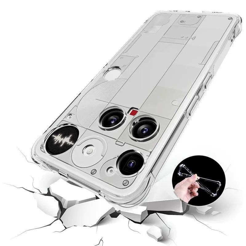 Shockproof Clear TPU Case for Nothing Phone 3 / 3 Pro