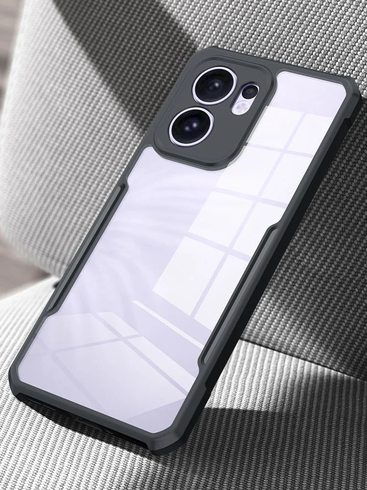 Shockproof PC + TPU Clear Case with Airbags for OPPO Reno 13F
