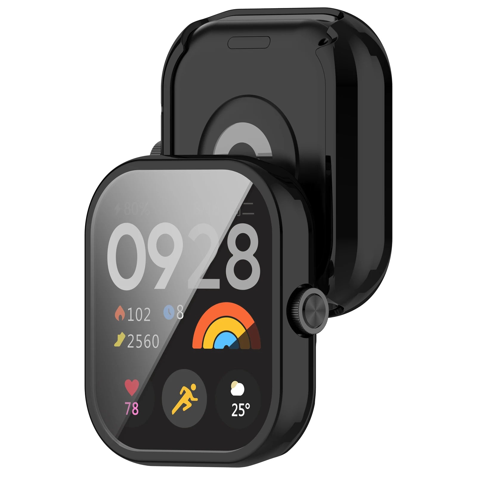 Plating TPU Case with Full Bumper Cover and Silicone Protector for Redmi Watch 4