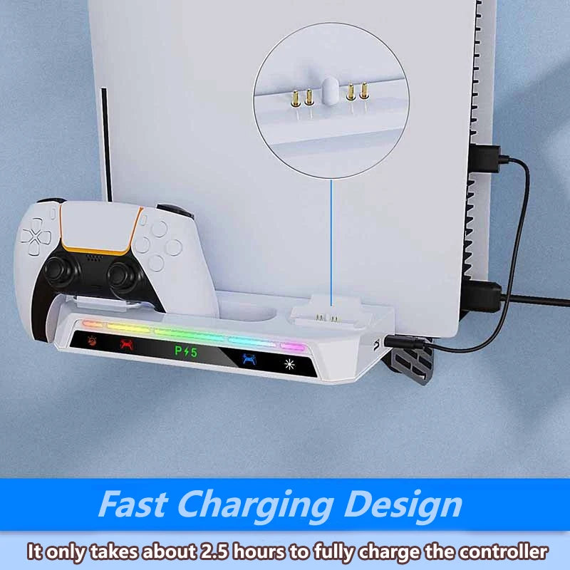 PlayStation 5 Pro RGB Wall Mount & USB Charging Hub