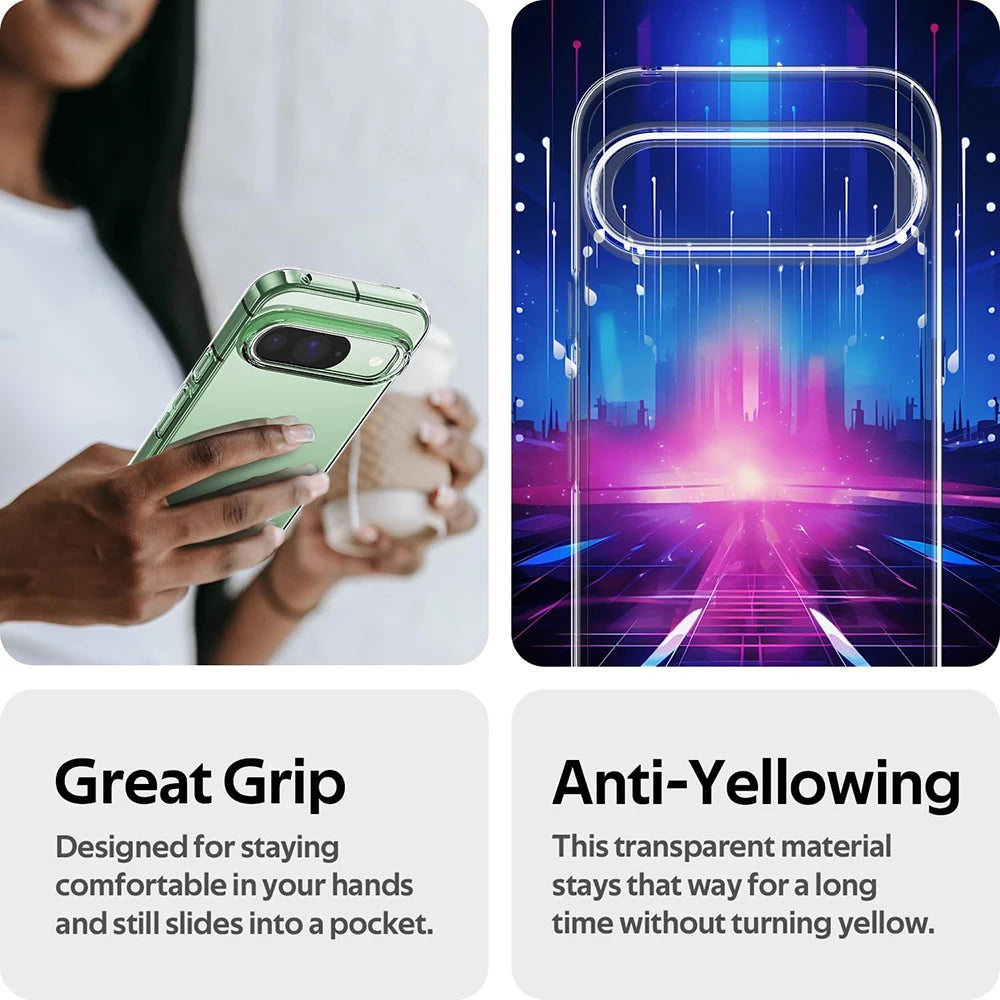 Crystal-Clear Ultra Thin Silicone Case for Google Pixel 9 Series