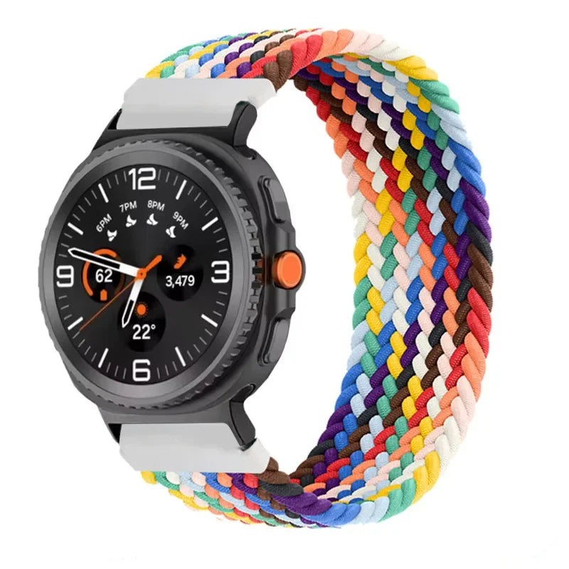 Braided Solo Loop Nylon Bracelet for Samsung Galaxy Watch 8 & Galaxy Watch 8 Classic