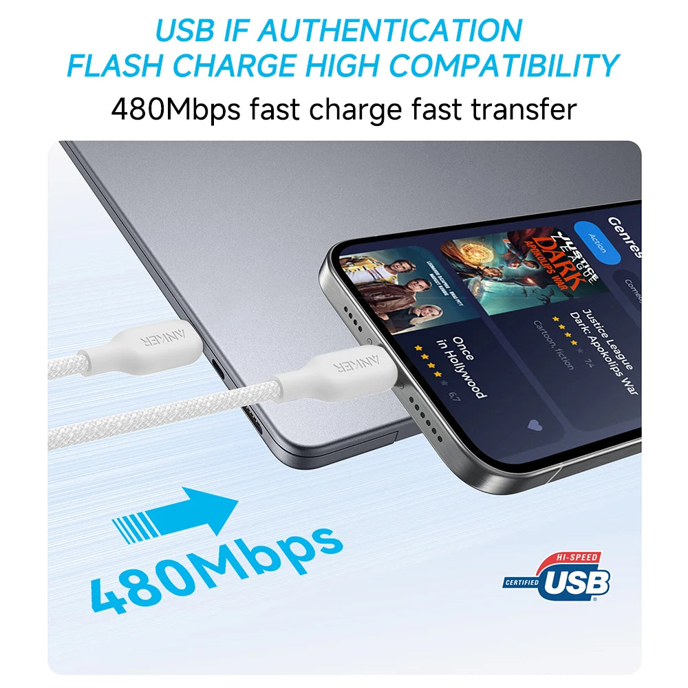 Anker USB-C 240W Bio-Based Braided Fast Charging Cable