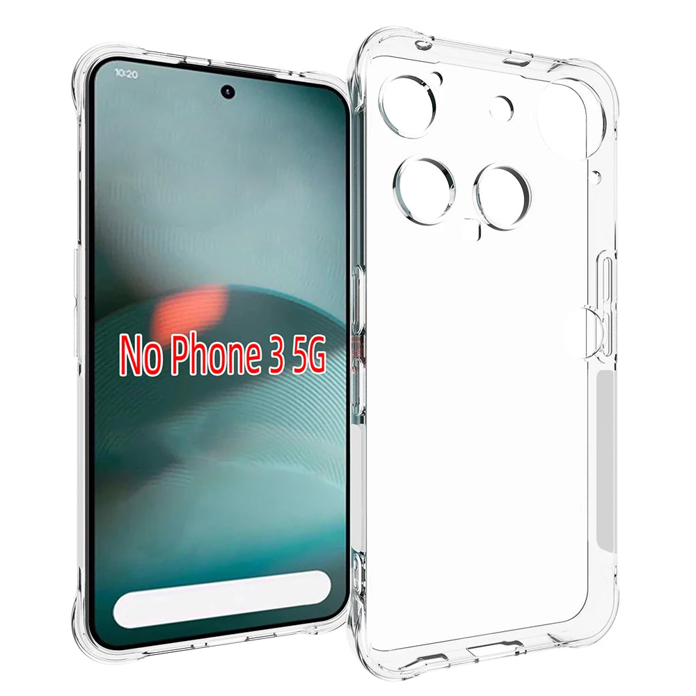 Shockproof Clear TPU Case for Nothing Phone 3 / 3 Pro