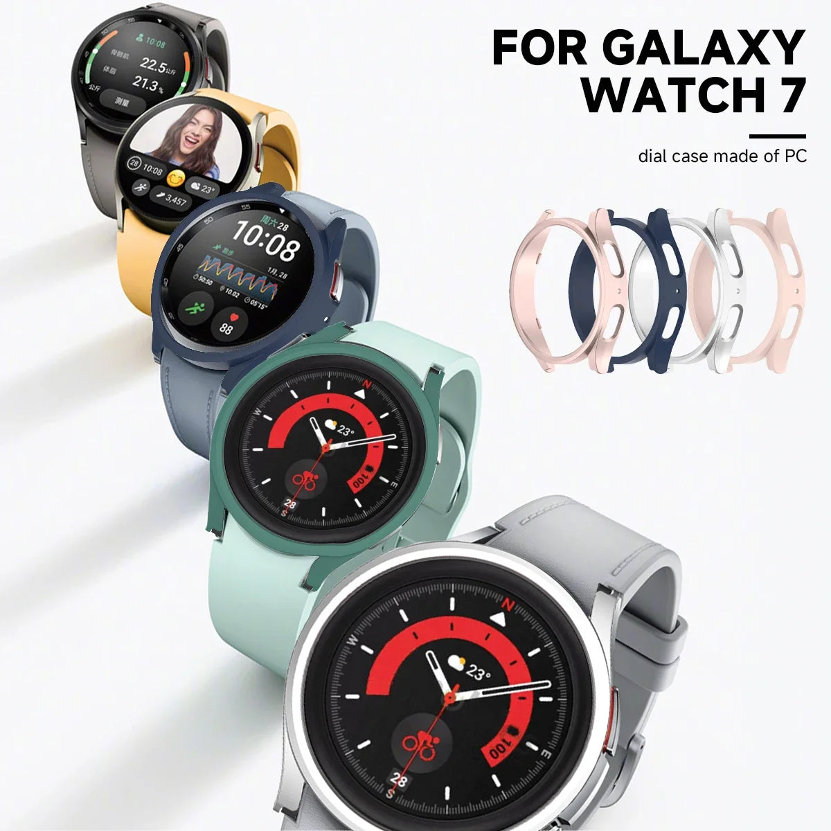 PC Matte Protective Case for Samsung Galaxy Watch 7