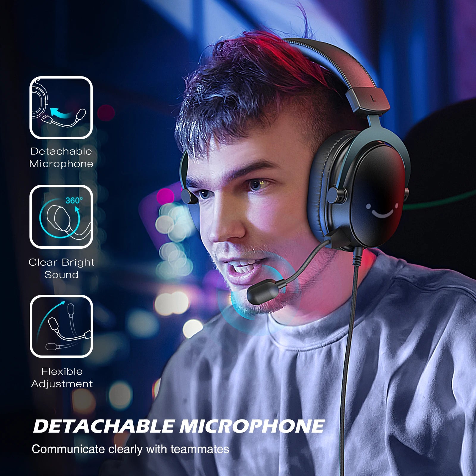 FIFINE AmpliGame H9 7.1 Surround Sound Gaming Headset