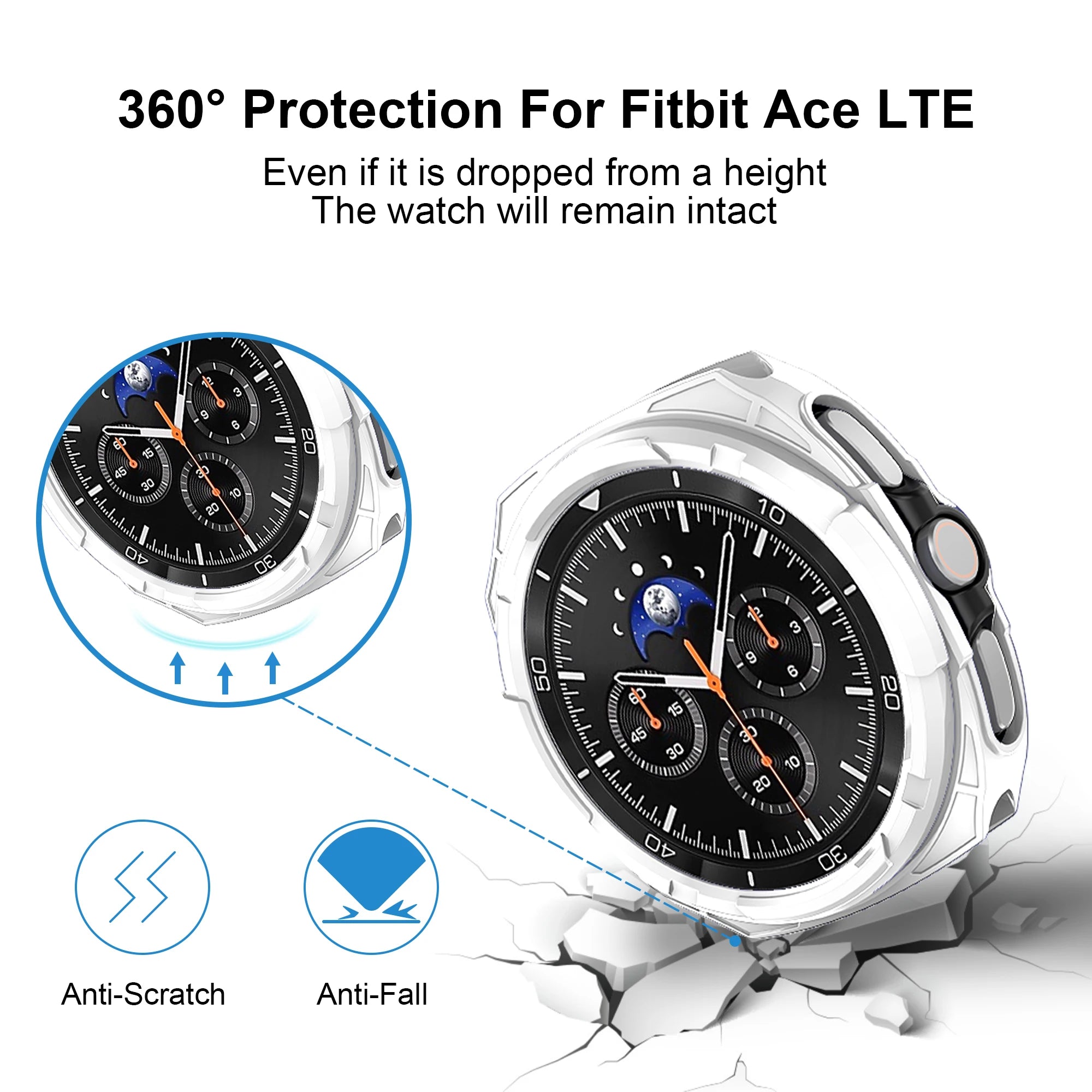 Shockproof Rugged Bezel TPU Case for Samsung Galaxy Watch 8 Classic