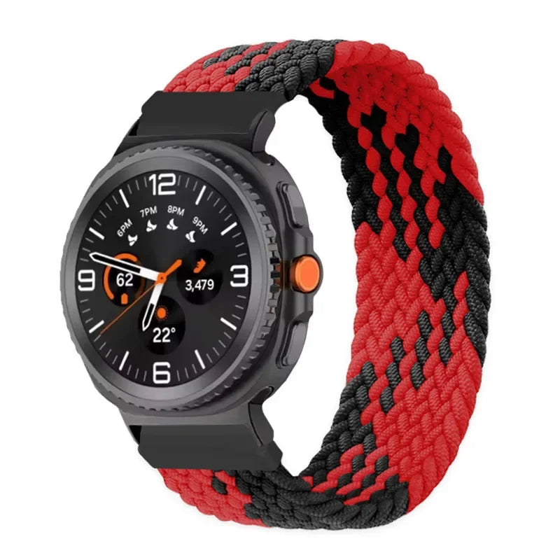 Braided Solo Loop Nylon Bracelet for Samsung Galaxy Watch 8 & Galaxy Watch 8 Classic