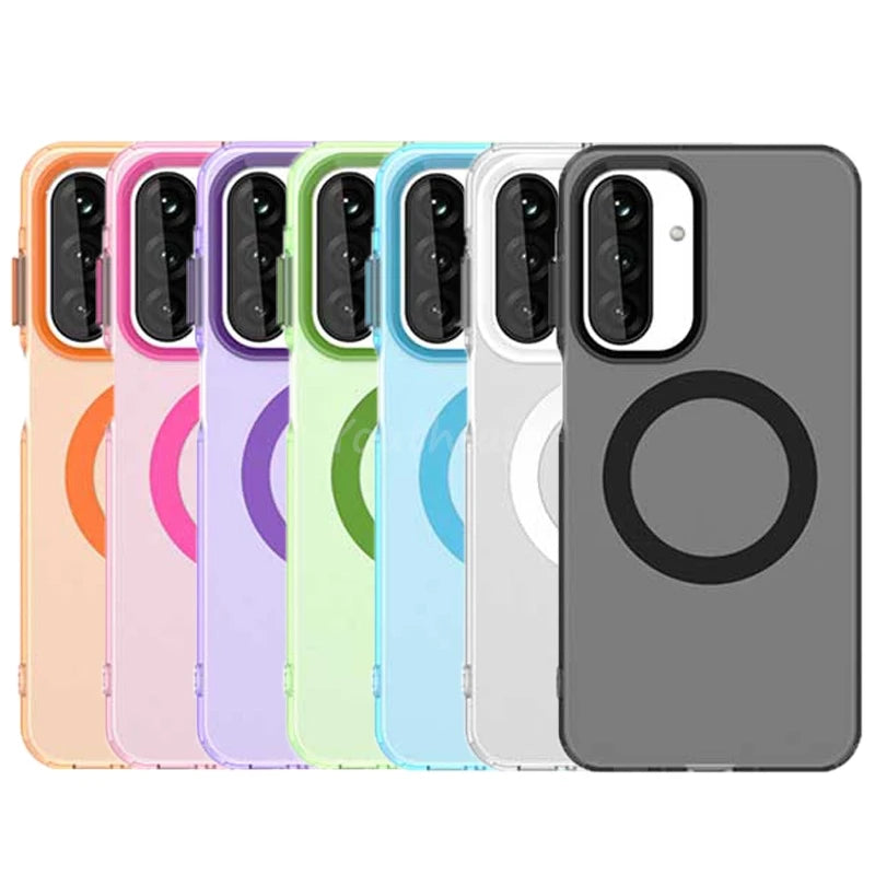 Luxury Frosted Silicone Magnetic Case for Samsung Galaxy A26