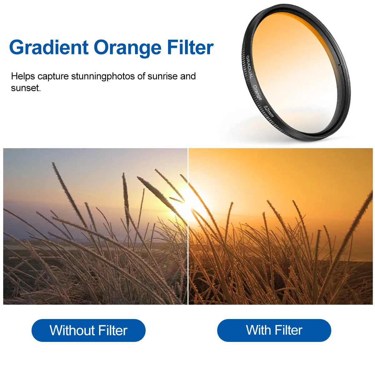 Fonken 3-in-1 52mm Phone Lens Filter