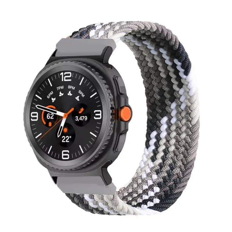 Braided Solo Loop Nylon Bracelet for Samsung Galaxy Watch 8 & Galaxy Watch 8 Classic