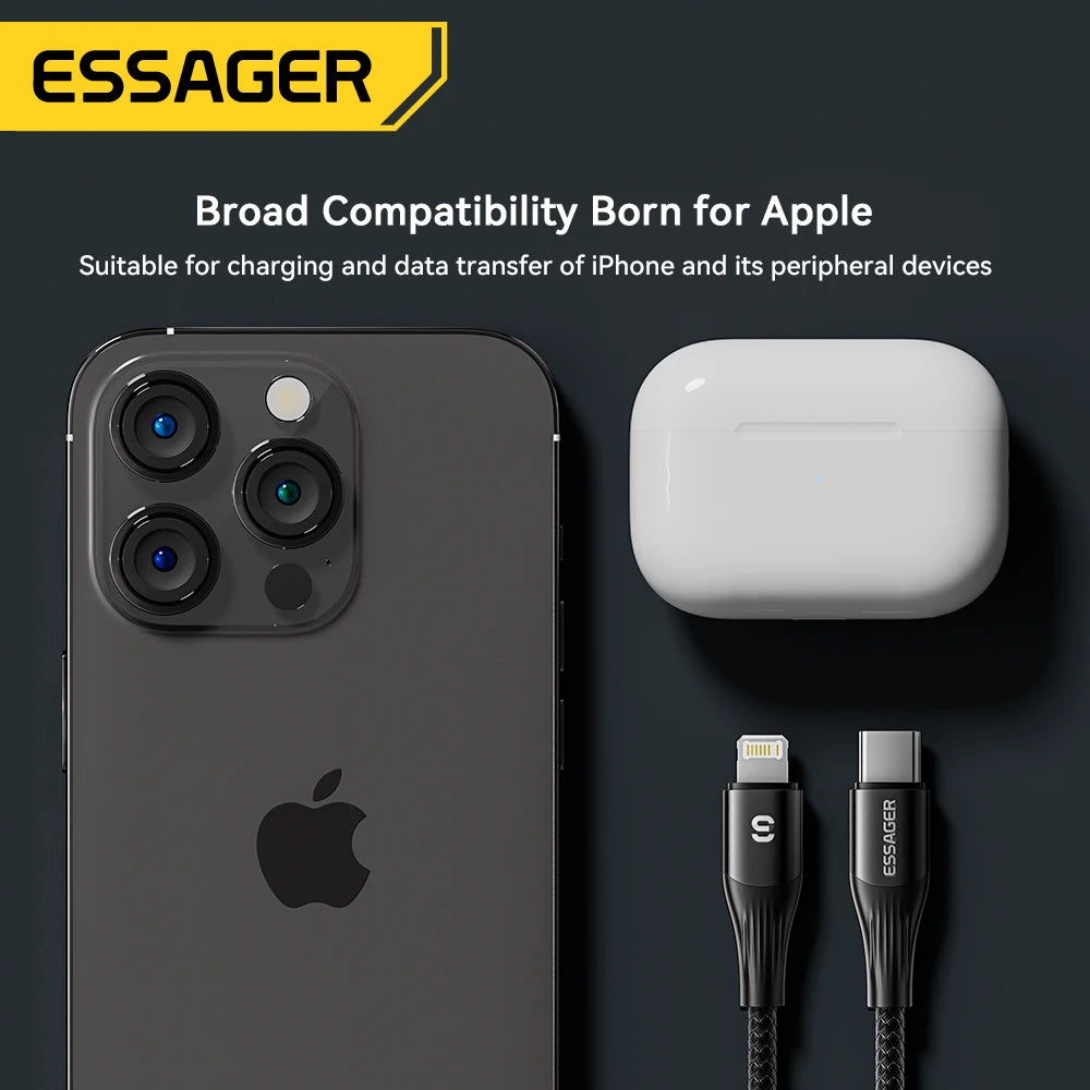 Essager USB Type-C to Lightning Data & Fast Charging Cable