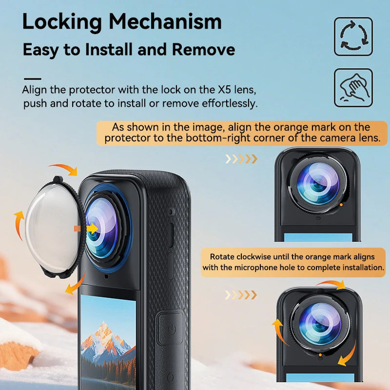 Premium Optical Glass Lens Guards for Insta360 X5
