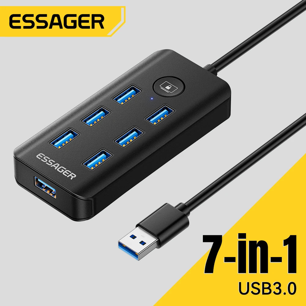Essager 7-Port USB 3.0 Hub