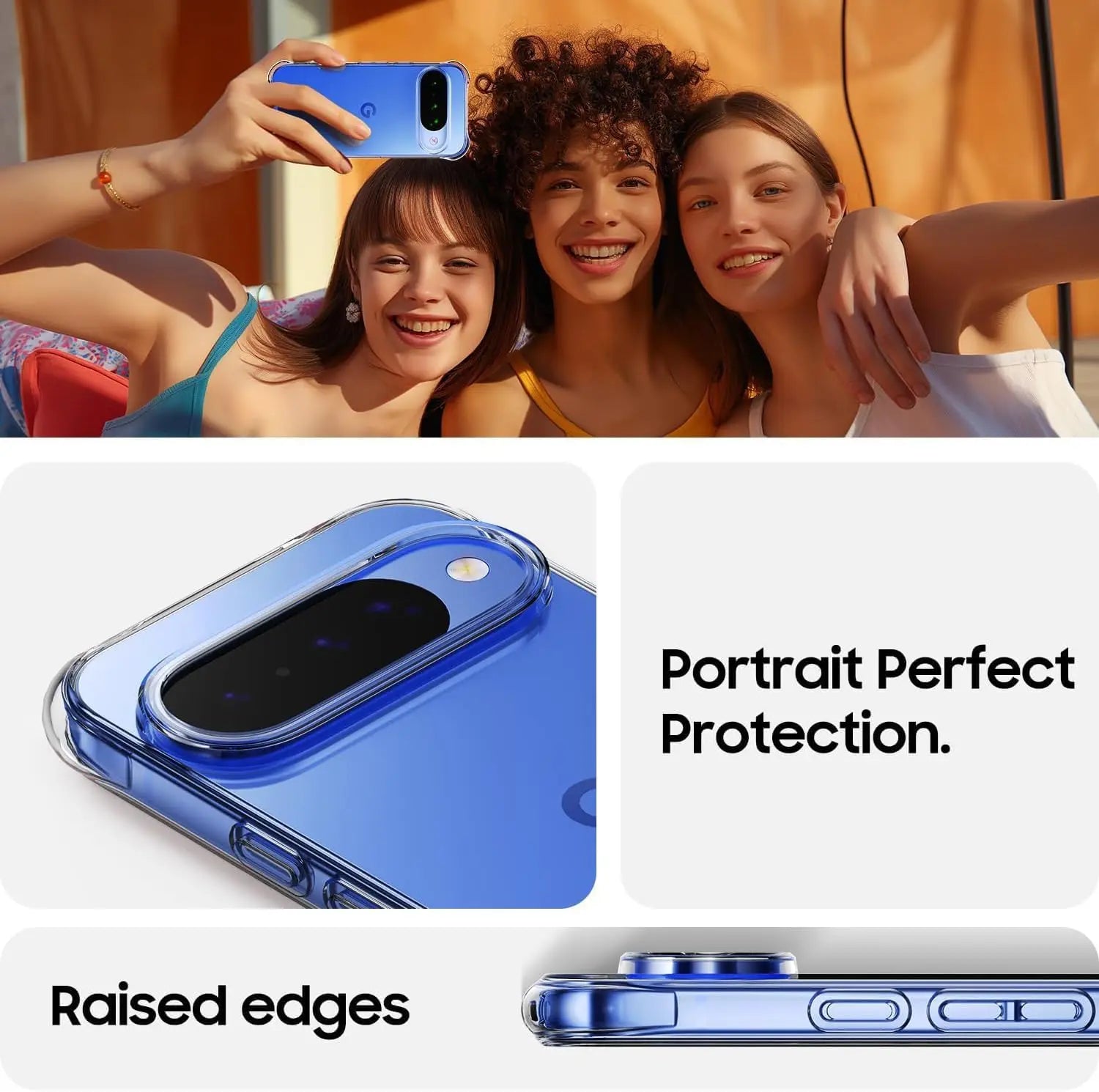 Soft TPU Transparent Shockproof Airbag Case for Google Pixel 10 Series