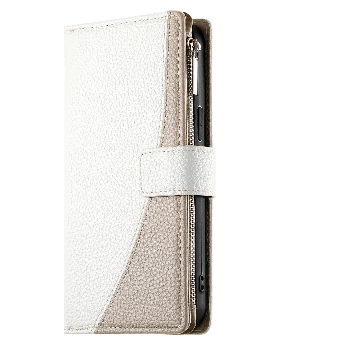 Leather Flip Crossbody Case with Multi-Card Zipper Wallet & Lanyard for iPhone 16 Series