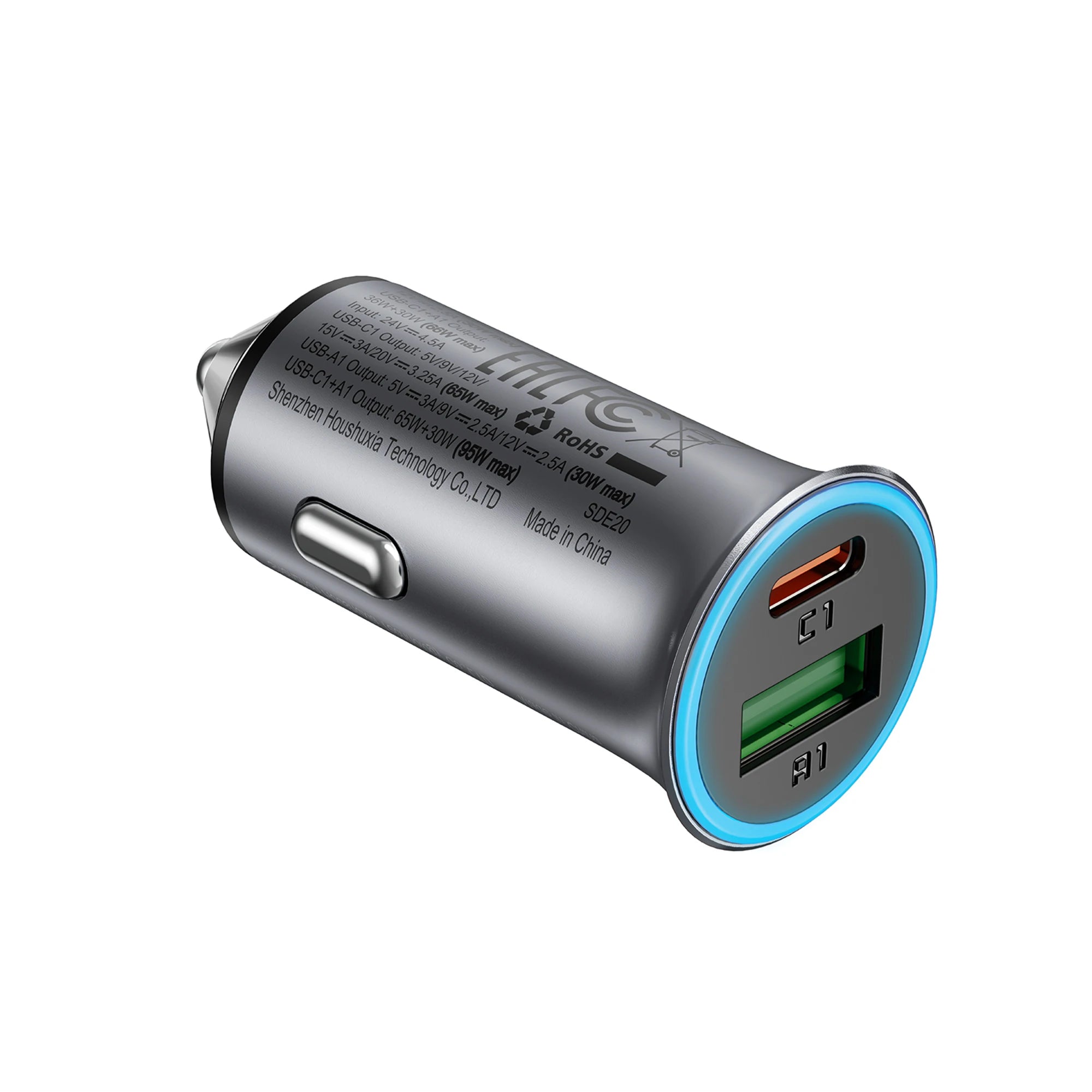 ACEFAST USB-C 65W Fast Charging Car Charger