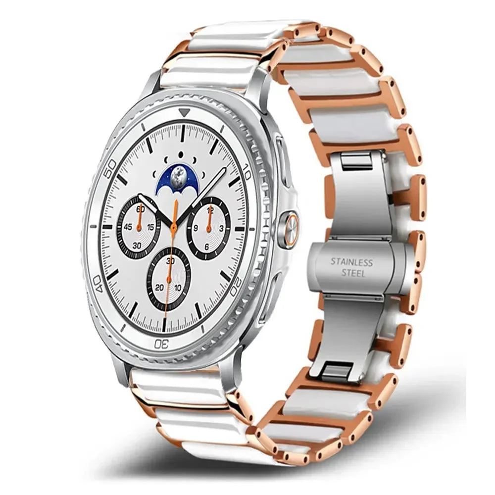 Replacement Ceramic & Metal Band for Samsung Galaxy Watch 8 & Galaxy Watch 8 Classic