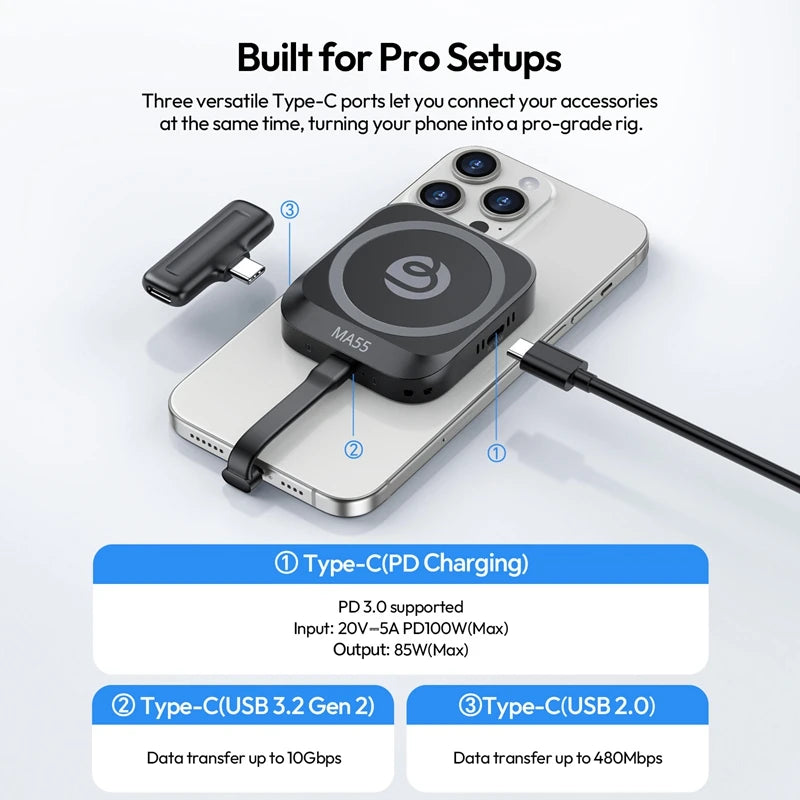 Ulanzi MA35 Magnetic SSD Enclosure with Cooling Fan