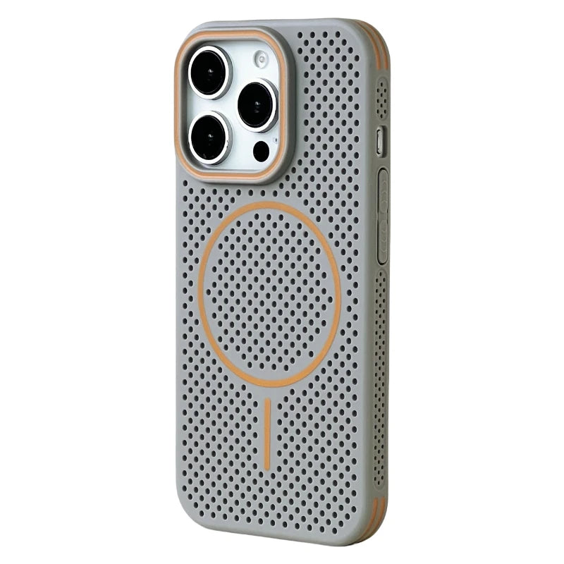 Slim Hollow Mesh MagSafe Protective Case for iPhone 15 Series