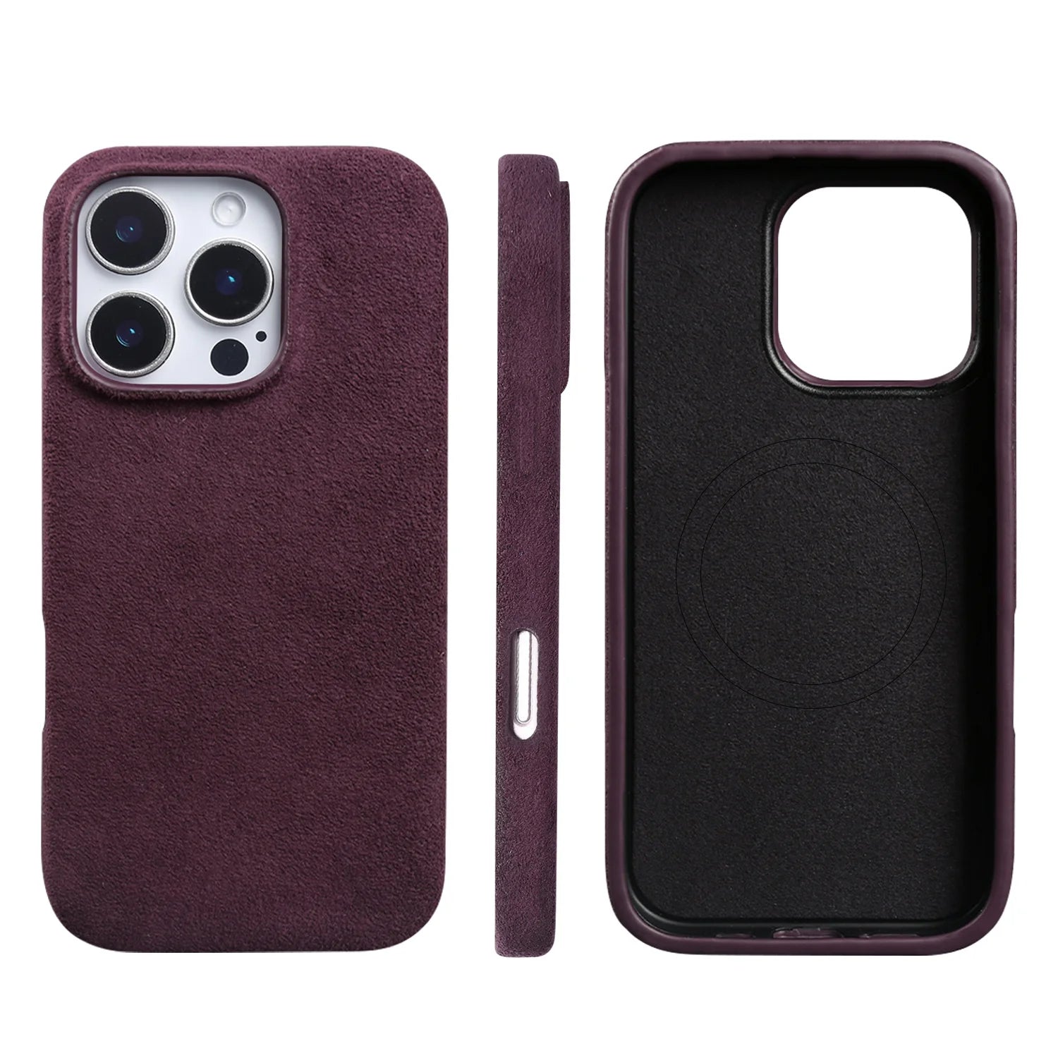 Luxury Alcantara MagSafe Case for iPhone 16 Series