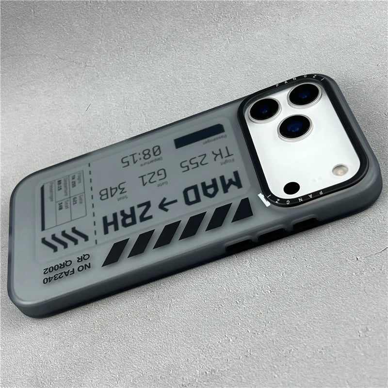 Flight Ticket Style PC+TPU Case for iPhone 17 Series