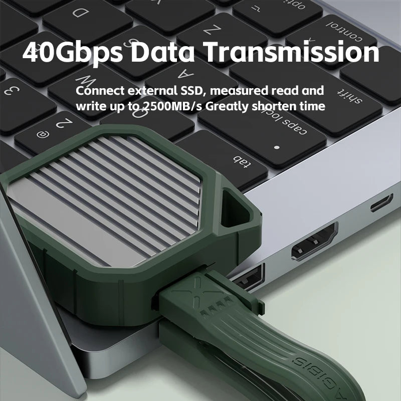 Hagibis 240W USB4 Type-C Keychain Cable