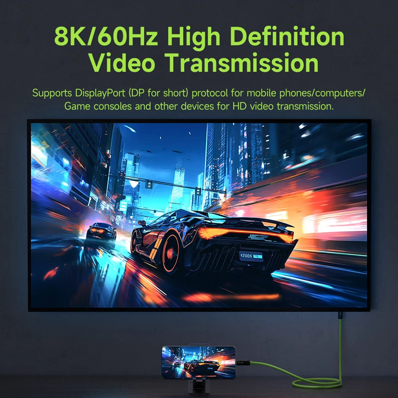 Hagibis 240W USB-C Fast Charging Cable with LED Display