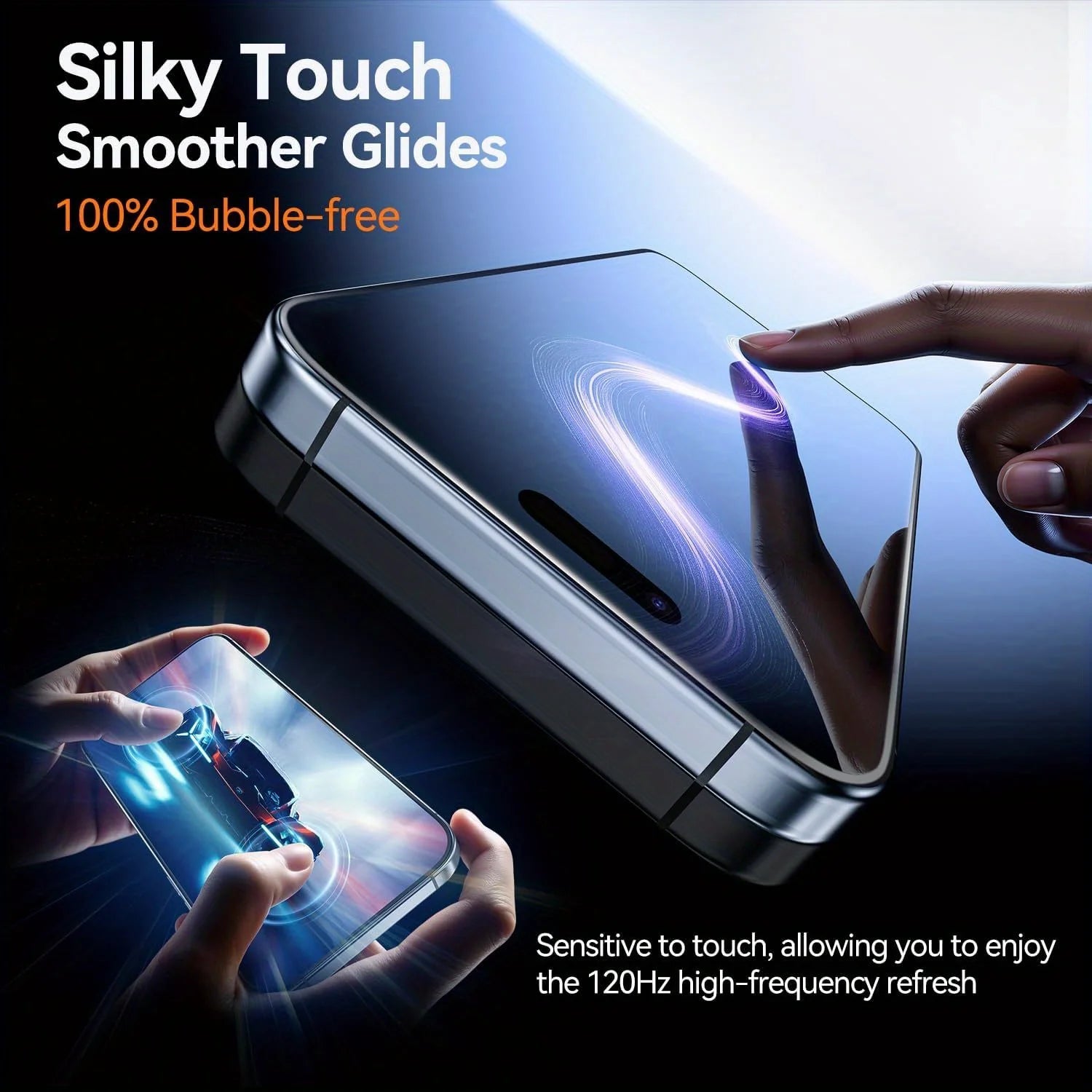 2-Pack Easy Install Tempered Glass Anti-Spy Privacy Screen Protector for iPhone 16 Series