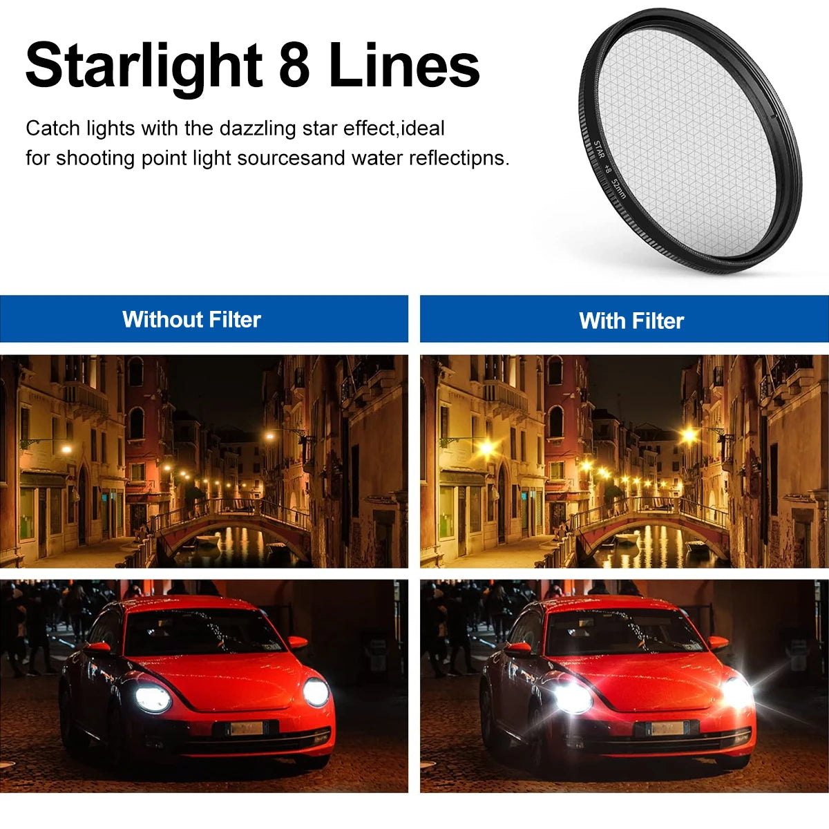 Fonken 3-in-1 52mm Phone Lens Filter