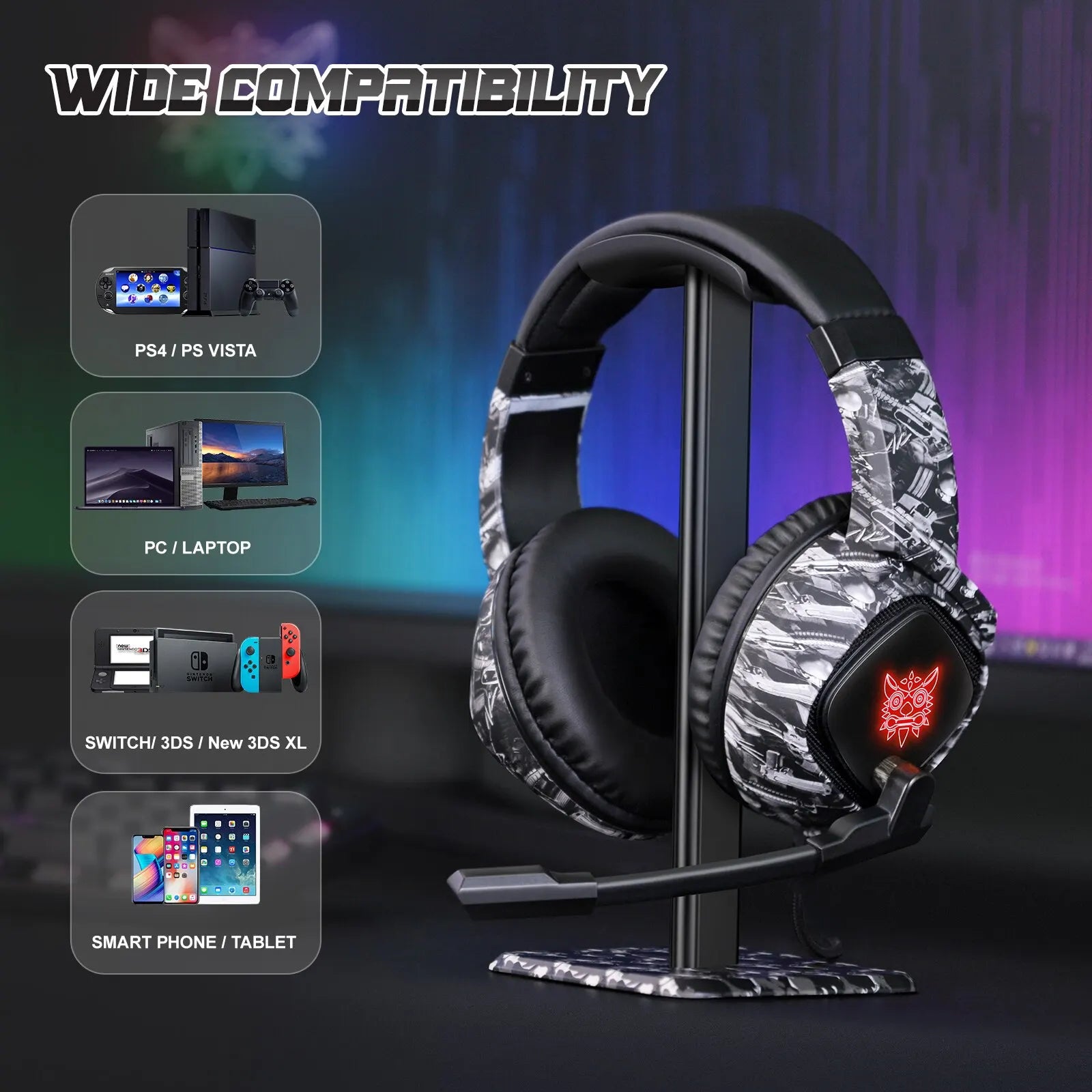 Onikuma K19 Wired Noise Cancelling Gaming Headset