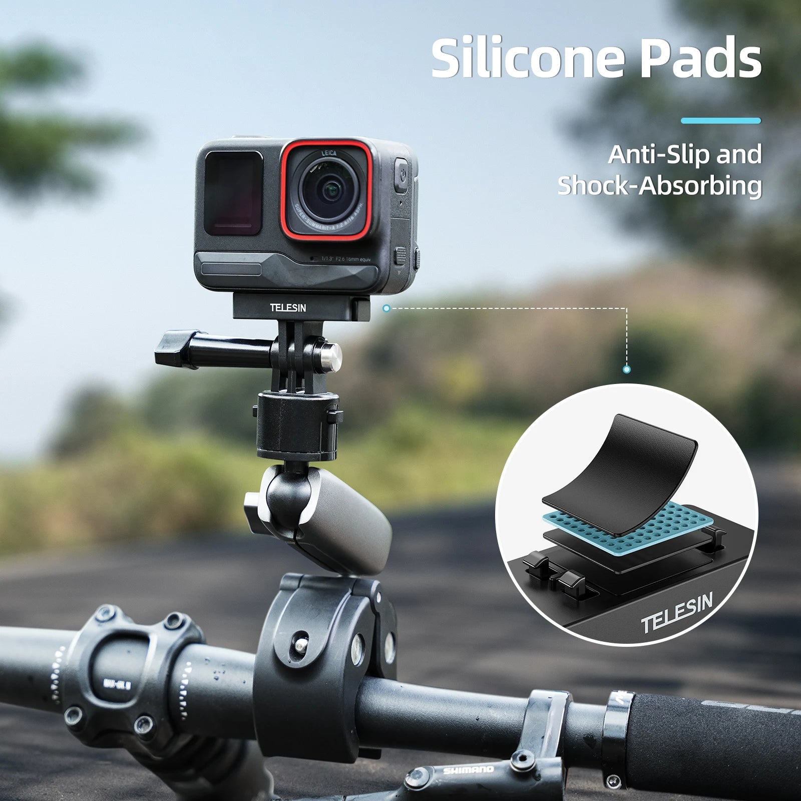 TELESIN Magnetic Two-Claw Adapter for Insta360 Ace and Ace Pro