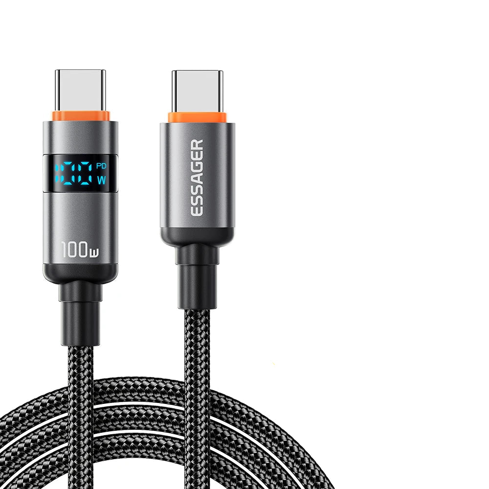 Essager 100W USB-C to USB-C Cable with Display