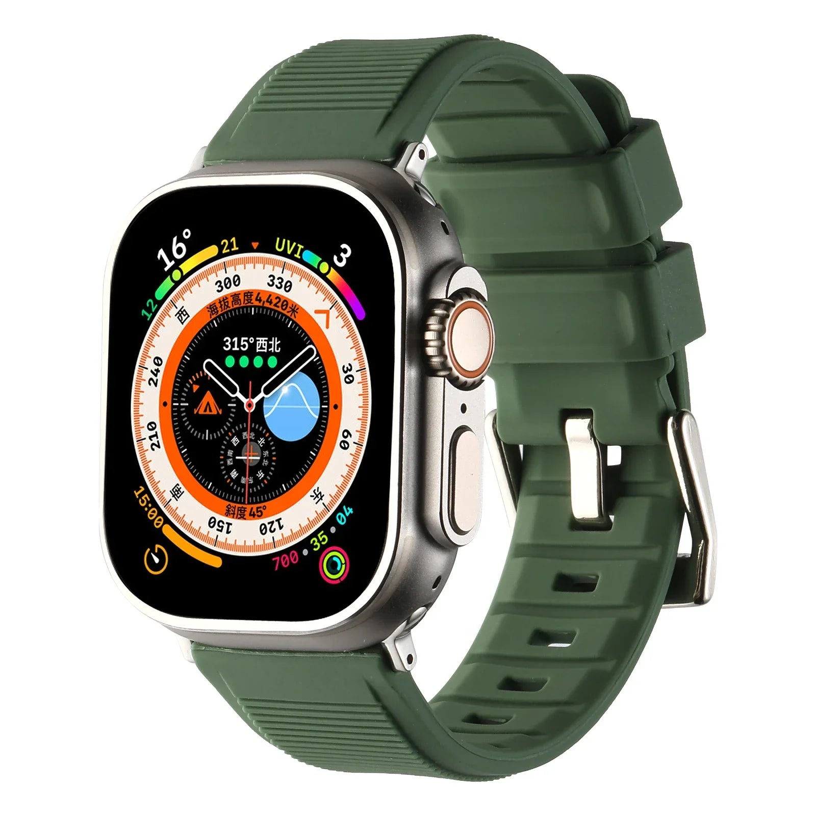Durable Silicone Replacement Strap for Apple Watch