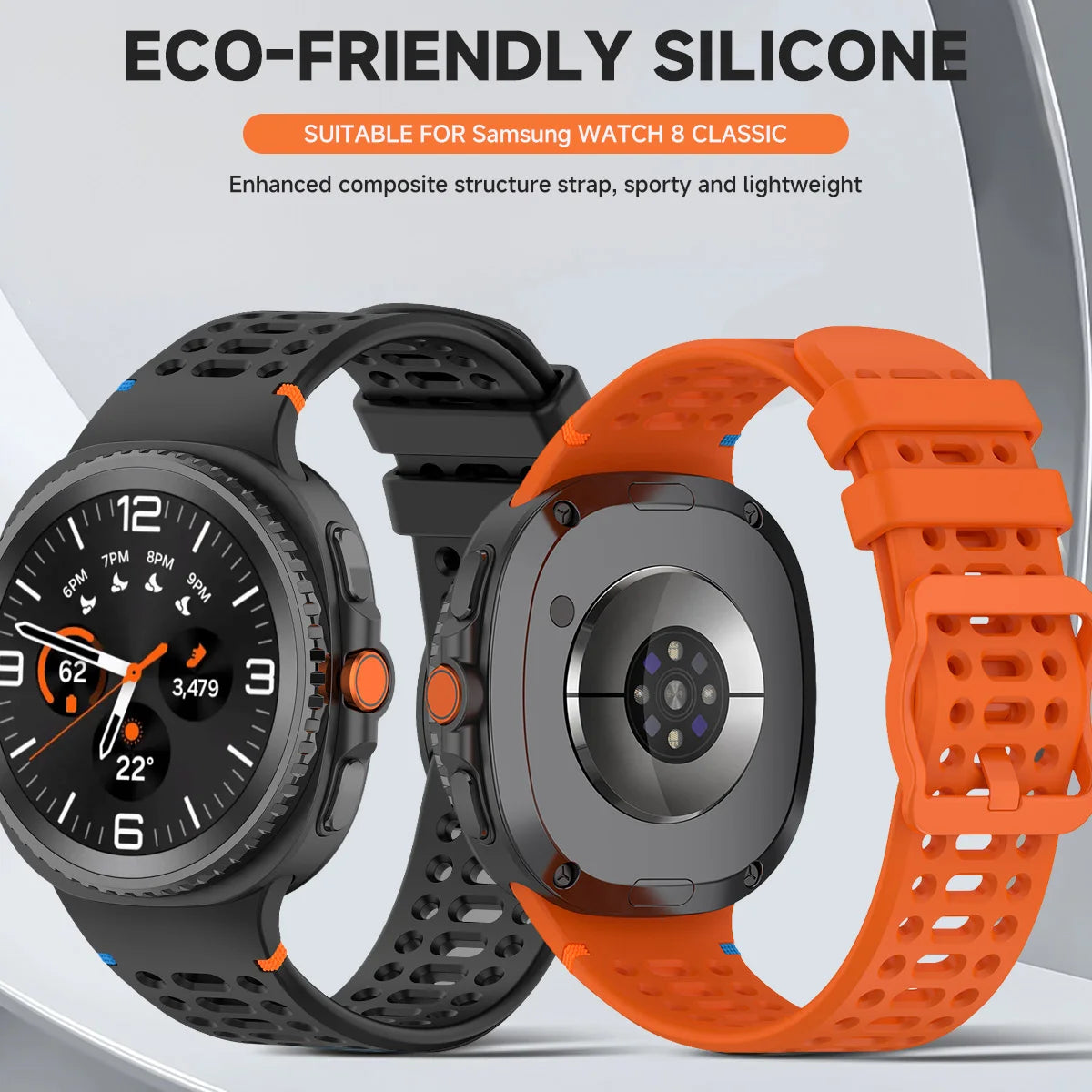 Premium Silicone Watchband for Samsung Galaxy Watch 8 / Galaxy Watch 8 Classic