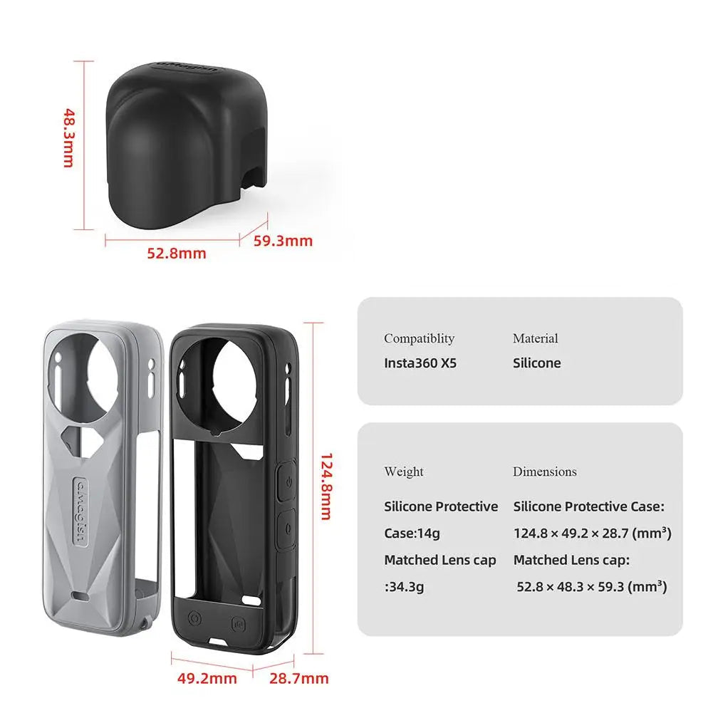 Insta360 X5 Silicone Protective Cover Set