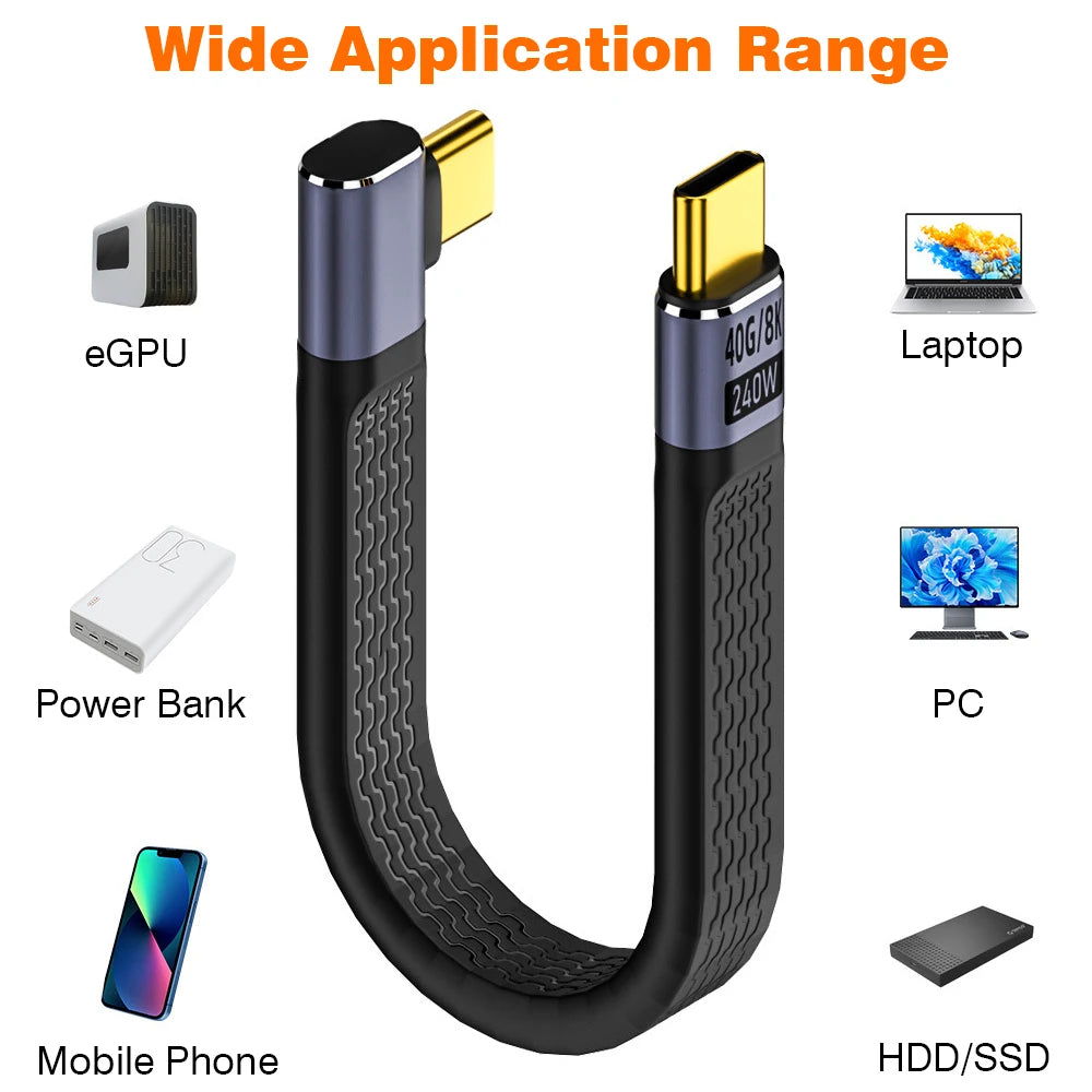 UGOURD USB4 Type-C Elbow Cable