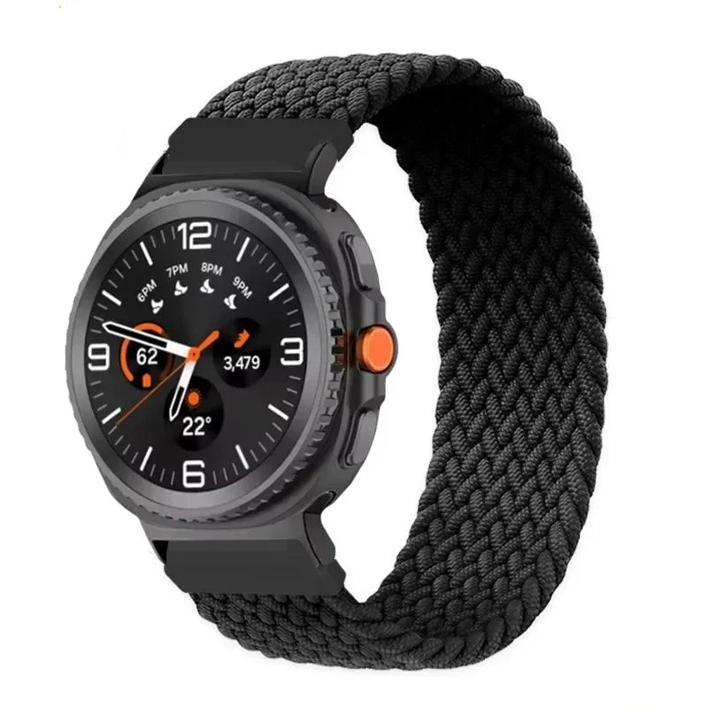 Braided Solo Loop Nylon Bracelet for Samsung Galaxy Watch 8 & Galaxy Watch 8 Classic