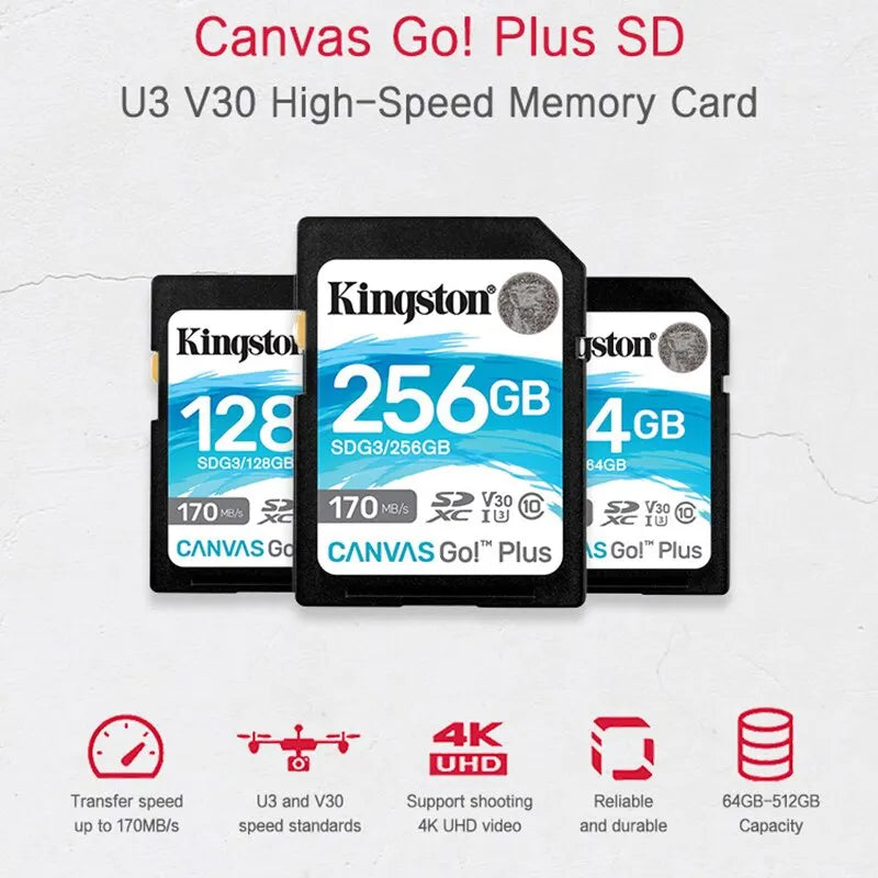 Kingston V30 U3 4K SD Card