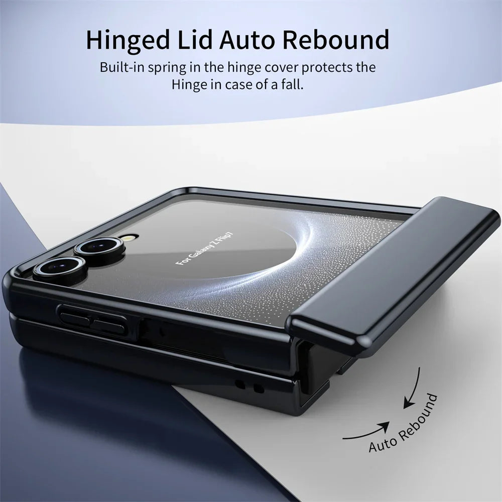 Plating Finish Shockproof Hard Shell Case for Samsung Galaxy Z Flip 7